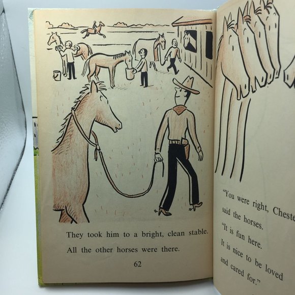 Vintage I Can Read Book Hardcover Chester Syd Hoff Children's Wild Horse Horses - Picture 8 of 9